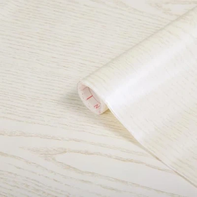 Imagen de d c fix vinilo adhesivo muebles madera de nácar blanco efecto autoadhesivo impermeable decorativo para cocina, armario, puerta, mesa papel pintado forrar rollo láminas 90 cm x 2,1 m