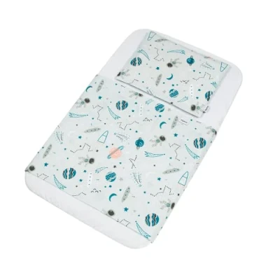 Imagen de FlyIdeas Juego 3 Pza Sabanas Minicuna Colecho 50x83 cm 1 Sabana Bajera, Encimera y Funda de Almohada Compatible con Minicunas Colchones tamaño: 50x80 83x50 Similar