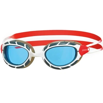 Imagen de Zoggs Predator, Gafas De Natación Unisex Adulto, Blanco/rojo/tinte, Regular