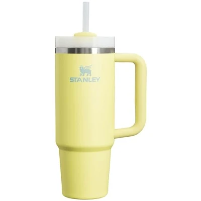 Imagen de STANLEY Quencher H2.0 FlowState Vaso aislado al vacío de acero inoxidable con tapa y popote para agua, té helado o café, batidos más, pomelo, 30 onzas