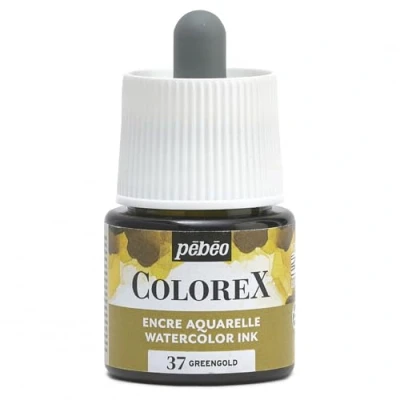 Imagen de Pebeo Tinta Colorex 45 ML Amarillo Imprimación Acuarela de terciopelo dibujo multiherramienta Todos los medios