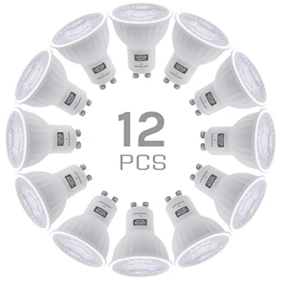 Imagen de SINCELIGHT GU10 Bombilla LED 38 Reflector, 6W, RA≈92, Blanco Cálido 2700K, No regulable, 500 Lúmenes Equivalente a 50W Halógeno, Paquete de 12