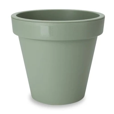 Imagen de Spetebo Macetero redondo de plástico XXL, diámetro 58 cm, color verde menta, para interior y exterior