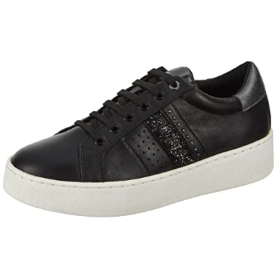 Imagen de Geox D Skyely E, Sneakers para Mujer, Multicolor (Black/Gun), 37 EU