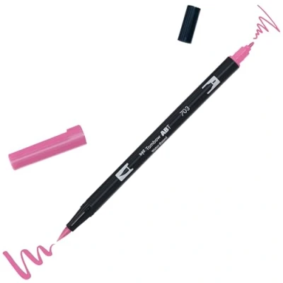 Imagen de Tombow ABT Dual Brush Rotulador Doble Punta Pincel Acuarelable Para Lettering, Dibujo, Pintura, Manga Uso Doméstico y Profesional Color pink rose