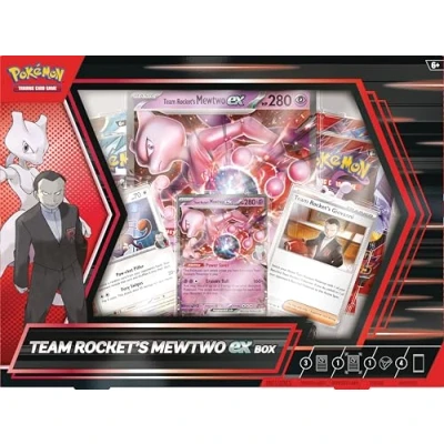 Imagen de Pokemon TCG: Team Rocket’s Mewtwo ex Box 4 Packs, Promos
