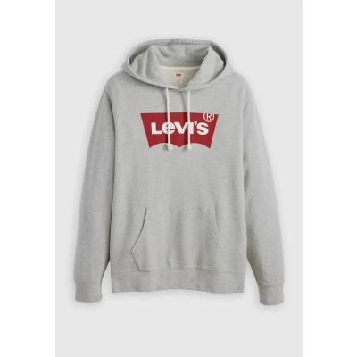 Imagen de Levi&#039;s Standard Graphic Hoodie Jersey con capucha, Hombre, Talla: Small, Heather gray