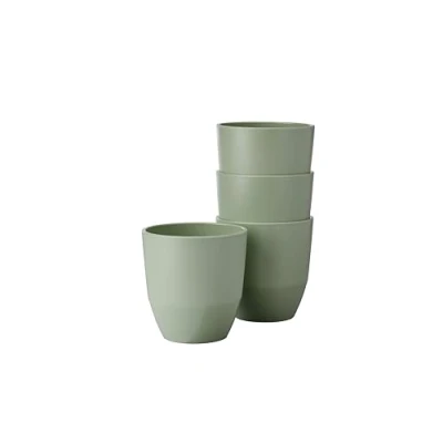 Imagen de Mepal Vaso Silueta 4 piezas Taza de té y café Apta para lavavajillas microondas Vajilla 200 ml Nordic sage