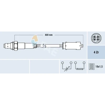 Imagen de Sonda lambda FAE 77237