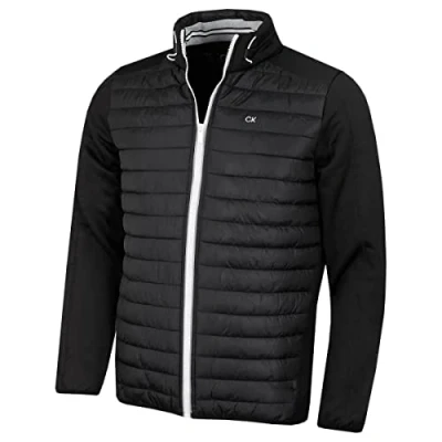 Imagen de Calvin Klein Hombre CK Hybrid Aislar Chaqueta de Golf Negro/Plata XL