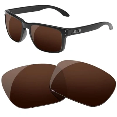 Imagen de HiCycle2 Lentes de repuesto polarizadas para gafas sol Oakley Holbrook XL, múltiples opciones, Brown, nothing