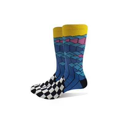 Imagen de The Strokes Calcetines Angles para Adultos Unisex (40,5 EU, 45,5 EU) (Amarillo, Negro, Blanco)