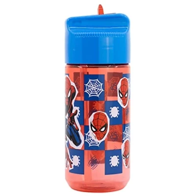 Imagen de Botella de agua infantil hidro reutilizable tritan 430 ml Spider man