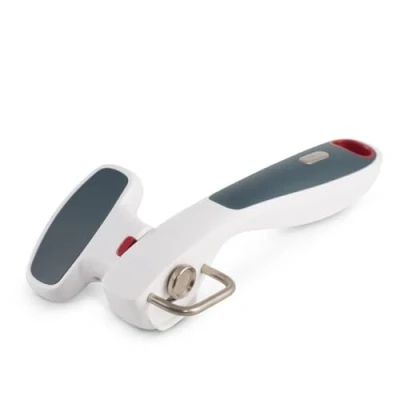Imagen de Zyliss E930027 Safe Edge Abrelatas Manual, Plástico/Acero inoxidable, Blanco/Gris, Latas Abiertas, de Seguridad, Apto Para Lavavajillas