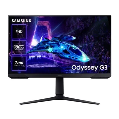 Imagen de Monitor gaming Samsung Odyssey G3 LS24DG304EUXEN, 24 &quot; Full HD, 100 Hz, 1 ms, IPS, Altura ajustable, Negro