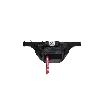 Imagen de Alpha Industries Unisex Tactical Waist Bag Black Camo One Size