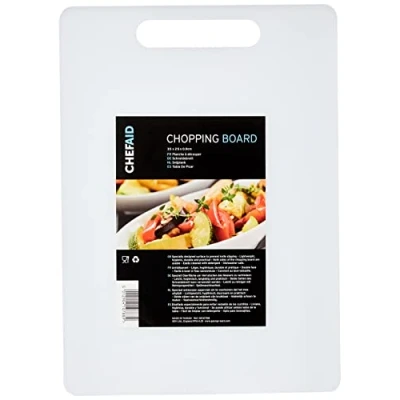 Imagen de Chef Aid Tabla DE Cortar Poli 35X25 E10788, Blanco, 34.5 x 24.5cm