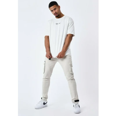 Imagen de Project X Paris ET Sangle DE Resserement EN BAS Vaqueros rectos, Hombre, Talla: 29, Greige