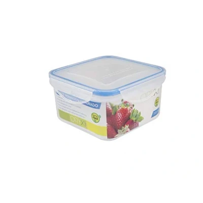 Imagen de ORYX Recipiente Hermetico Plastico Cuadrado 400 ml. 11x11x6 (Alt.) cm.