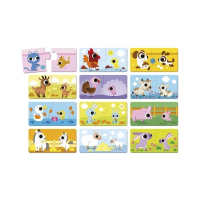 Imagen de Puzzle Padres y Bebés Animales