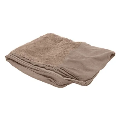 Imagen de FurHaven Funda de Repuesto para Cama Perro, Felpa y Gamuza, Estilo sofá, Lavable a máquina, Color Almendra, tamaño Jumbo Plus (XXL)