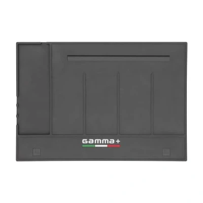 Imagen de Gamma+ Alfombrilla de Herramientas Peluquero para Cortapleos y Trimmer, Tapete Magnético Organizador, Soporte Antideslizante Barberos, 4 Espacios, Resistente al Agua Calor