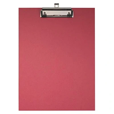 Imagen de Exacompta 17295E Porta bloc en papel con pinza y sitema de fijación mural tamaño 23 cm x 32 para documentos A4 color rojo.