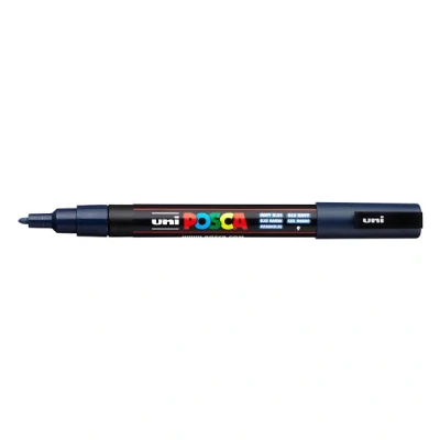 Imagen de POSCA uni ball 186550 Marcador con punta fina redonda, azul marino