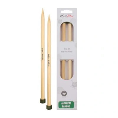 Imagen de KnitPro K22336 Agujas de Tejer (bambú, 30 cm x 10 mm, 2 Unidades), Color marrón