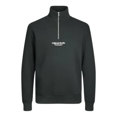 Imagen de Jack &amp; Jones Junior Jorvesterbro Quarter ZIP Sudadera, Hombre, Talla: 8a, Forest river