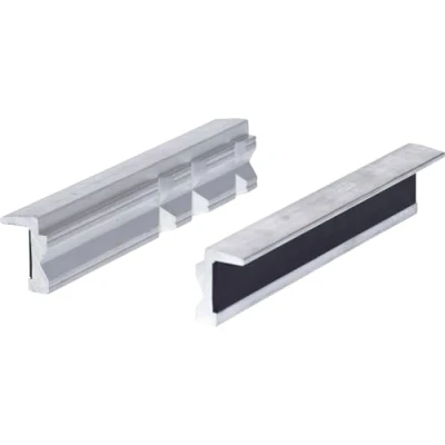 Imagen de KS Tools 914.0088 Mordazas protectoras de aluminio con sujeciones trapezoidales para tornillo banco, 160 mm