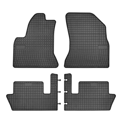 Imagen de DBS Alfombrillas de Coche Goma A Medida para 4 uds. Inodora Antideslizante Contorno Elevado 1765873, Negro