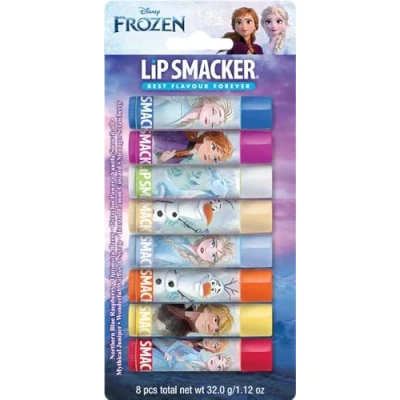 Imagen de Lip Smacker Disney Frozen Party Pack, Colorido Conjunto de Regalo 8 Piezas Inspirado en Frozen, Incluye Bálsamos Labiales con Sabor Seguros para Niños, Acabado Natural