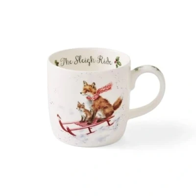 Imagen de Wrendale Designs Royal Worcester Deigns Taza (0,3 L), diseño de zorro, multicolor
