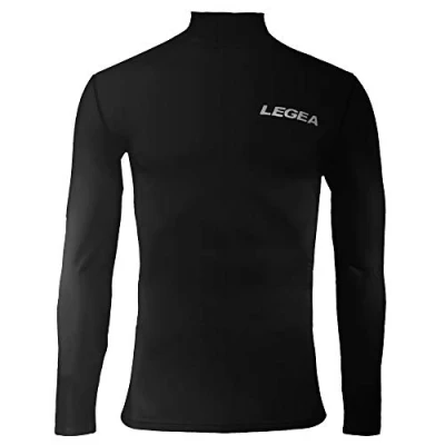 Imagen de Legea 6 Dynamic Body Camiseta de manga larga cuello alto para hombre, color negro, talla FR : M (Taille Fabricant M)