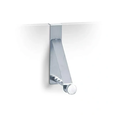 Imagen de Zeller 13880 Colgador para Puerta, Acero Inoxidable, Gris, 3x15.5x15.5 cm