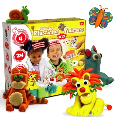Imagen de Science4you Fabrica de Plastilina Animales Kit para Niños, haz tu propia Animales, Perfumada 1000g Suave y Seca, Regalo Niños Niñas 4 5 6 7 8+