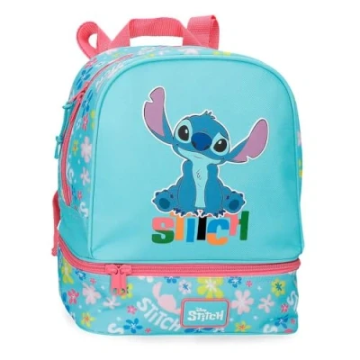Imagen de Joumma Disney Aloha Stitch Bandolera Porta Merienda Azul 23x28x13 cms Poliéster