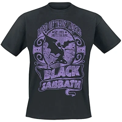 Imagen de Black Sabbath Lord of This World Hombre Camiseta Negro S, 100% algodón, Regular
