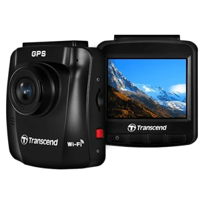 Imagen de Transcend DrivePro Cámara de salpicadero (250 64 GB, Soporte con Ventosa)