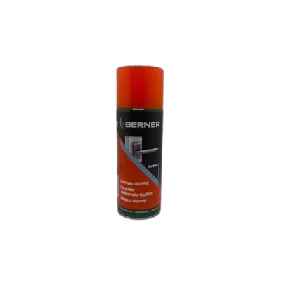 Imagen de Berner 13792 Limpiador de aluminio y PVC (400 ml, en aerosol, para ventanas, metal, limpieza eficaz a fondo aluminio, PVC, cromo, plástico, esmalte)