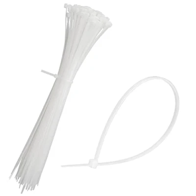 Imagen de mumbi Bridas para cables (300 x 3,6 mm, resistentes a los rayos UV, protección contra incendios, UL 94 V2, 100 unidades), color blanco