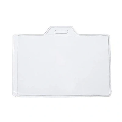 Imagen de CKB Ltd 50x Value Clear ID Badge Card Plastic Pocket Holder Pouchs Poseedores de una Tarjeta Identificación Transparente Cartera del PVC Tamaño Credito Sostiene Tamaño: 91x 61mm