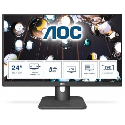 Imagen de AOC 24E1Q Monitor de 24 pulgadas Full HD (1920x1080, IPS, 16:9, D SUB, HDMI 1x1.4, Displayport 1x1.2, 60Hz, 250cd/m, FlickerFree), negro