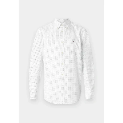 Imagen de Tommy Hilfiger FLEX Polka DOT Shirt Camisa, Hombre, Talla: Large, Optic white/navy