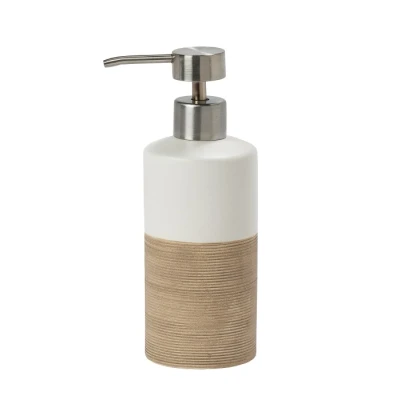 Imagen de Sealskin Doppio Dispensador de jabón 325 ml independiente Arena, 6.7 x 8.5 18 cm