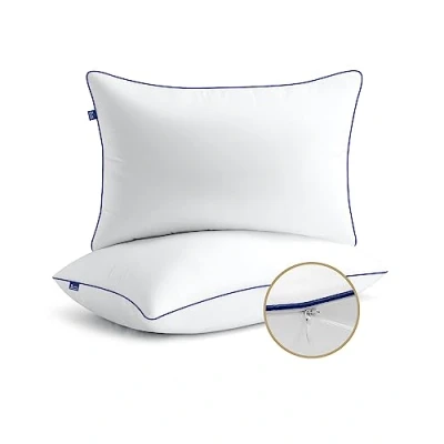 Imagen de BedStory Almohadas (60 x 60 cm, 2 Unidades, Altura Regulable, hipoalergénicas, Lavables a máquina