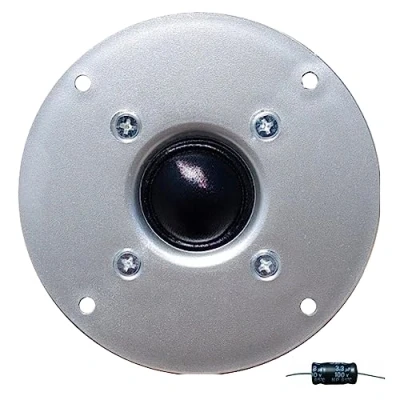 Imagen de MASTER AUDIO 1 RSQ802/2 Tweeter de cúpula Driver 100 vatios rms 200 máx 10,00 cm mm 4&quot; impedancia 8 ohmios 25 Bobina Ultra Slim Silver, Pieza