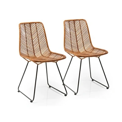 Imagen de Kare Design Silla Ko Lanta (2/Set), dos unidades, metal, comedor, respaldo solido, 45x55x86cm