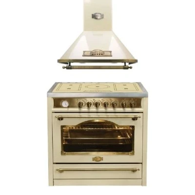 Imagen de Kaiser Cocina de inducción HC 93655 IElfEm+A 9315 ElfEm, eléctrica 90 cm+campana extractora cm
